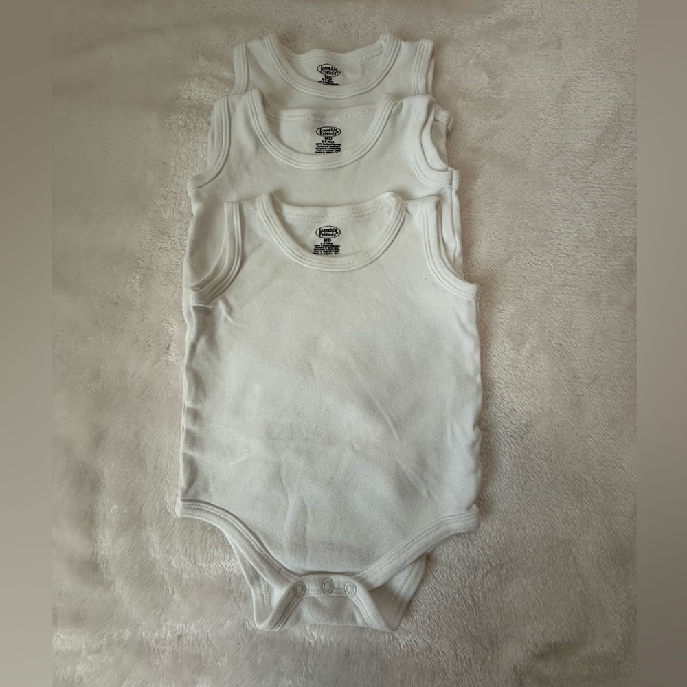 Classic White Bodysuits - 3 Pack
